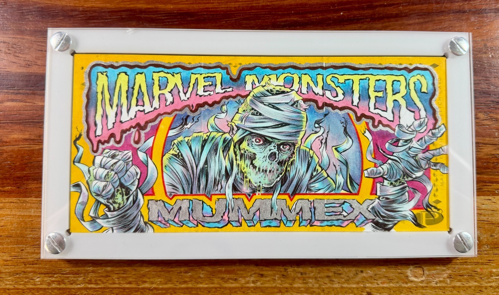 2017 Marver Premier Triple Panel Sketch Mummex Jason Crosby Marvel Monsters