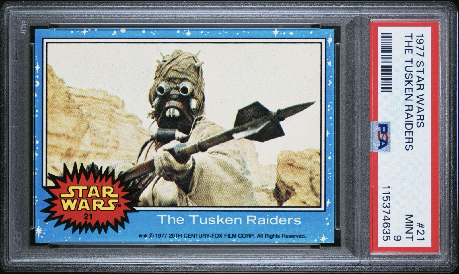 1977 Topps Star Wars The Tusken Raiders #21 Rookie Appeal CENTERED PSA 9 MT