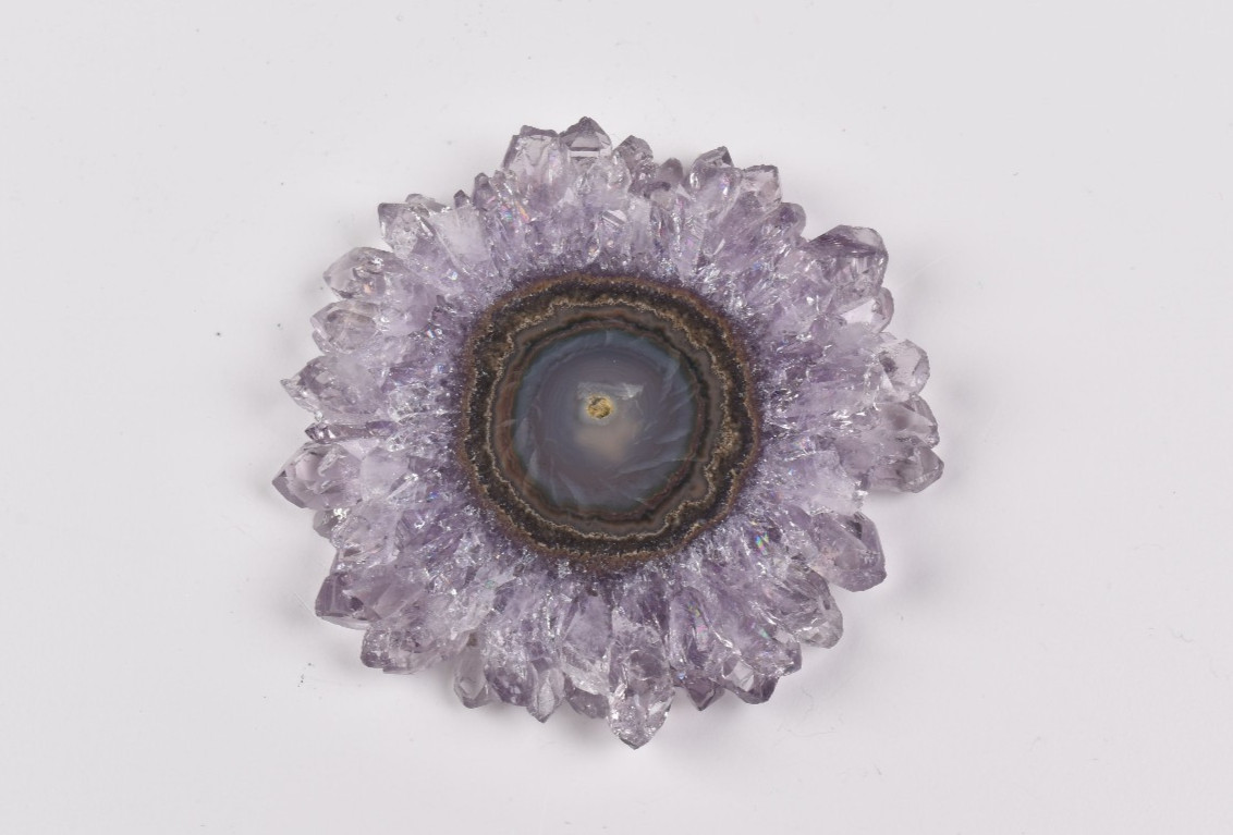 Amethyst Stalactite Slice from Uruguay  4.6 cm   # 21985