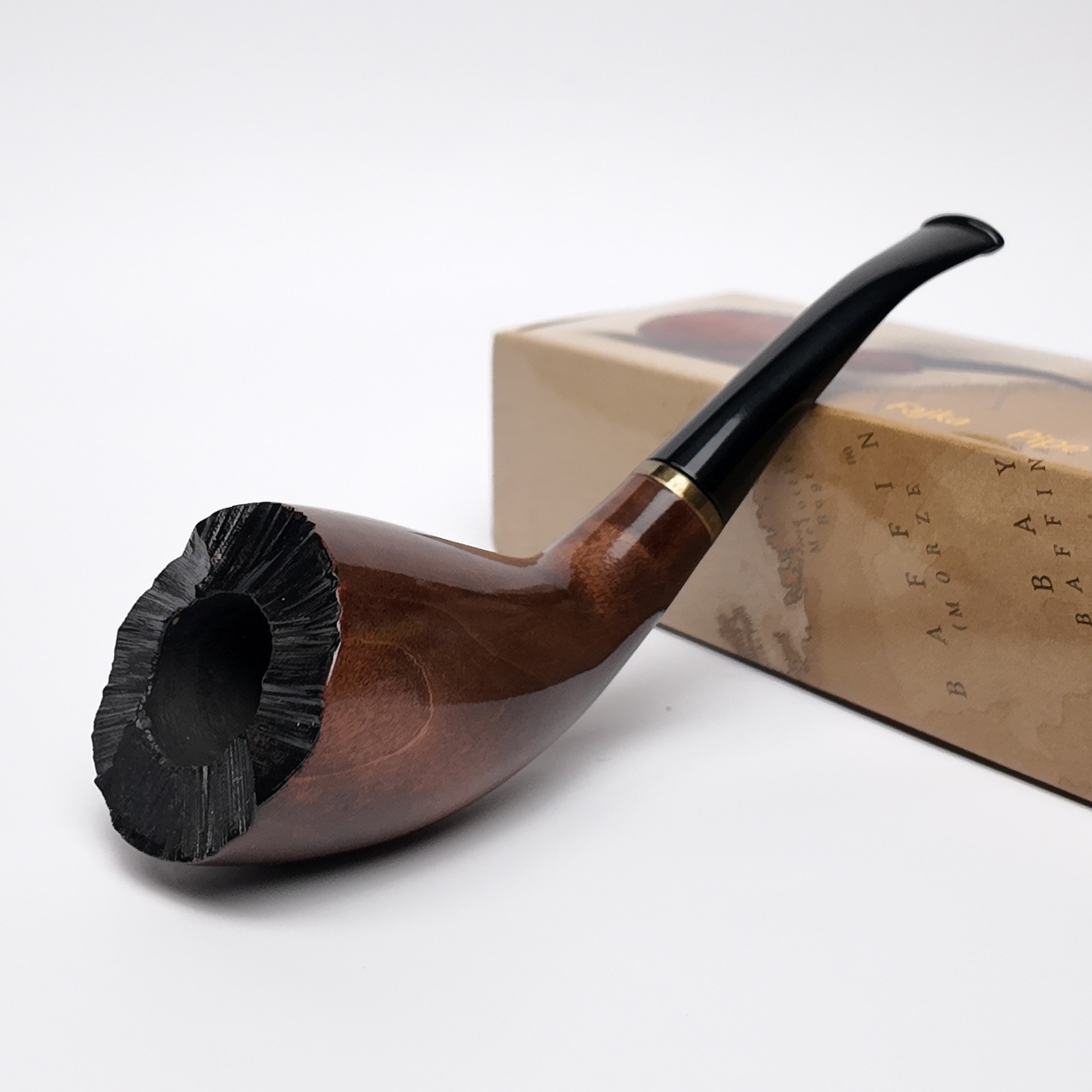 Mr. Brog No. 310 Indigo Pear Wood Pipe - Open Box, Lightly Used, Handcrafted
