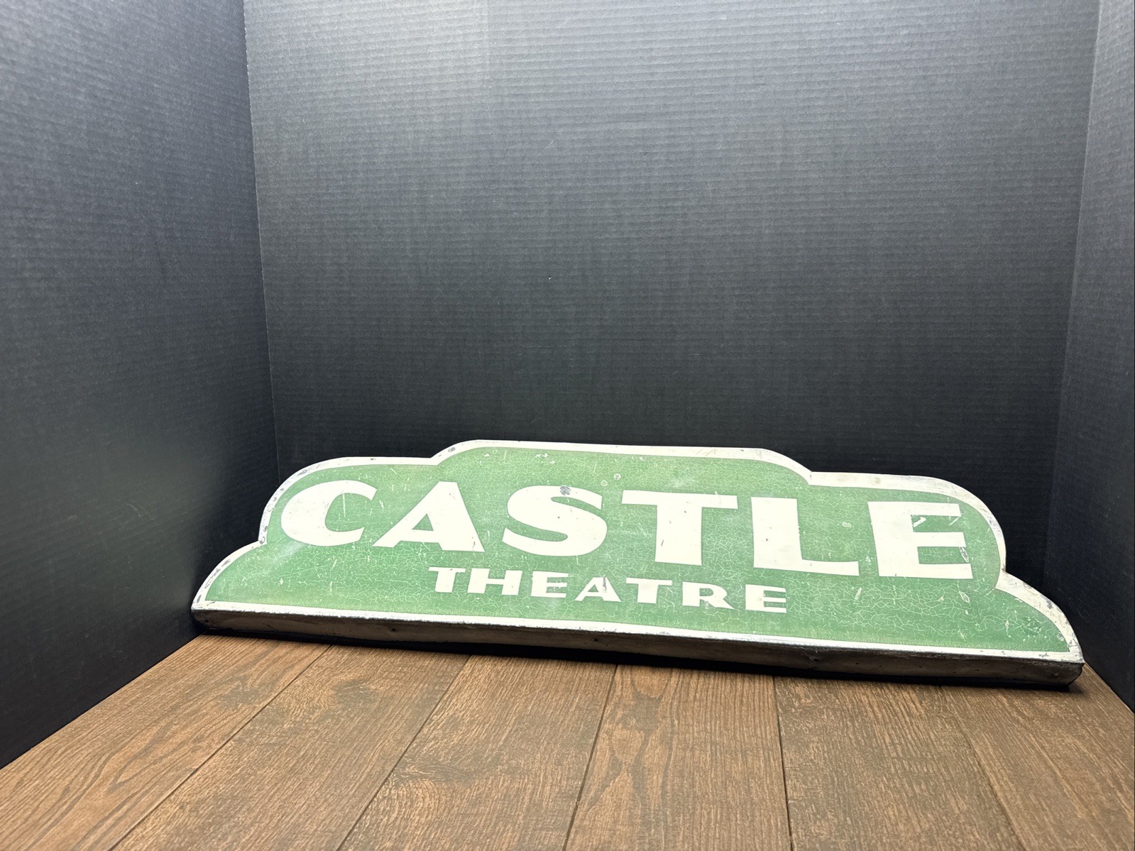 Vintage CASTLE THEATRE Metal Advertisement Sign