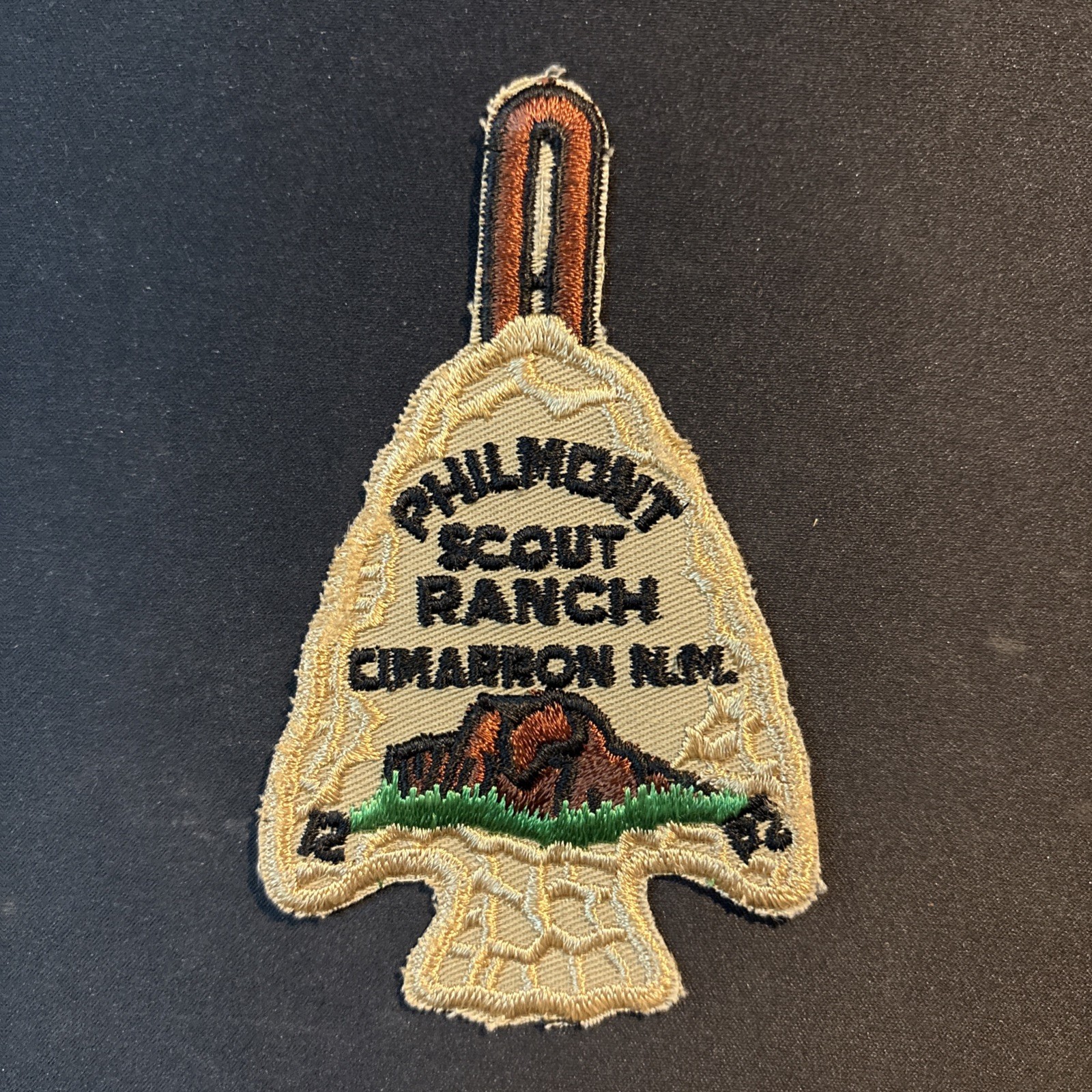 Vintage 1970s-80s PHILMONT SCOUT RANCH Cimarron NM Arrowhead PATCH BSA Scouting