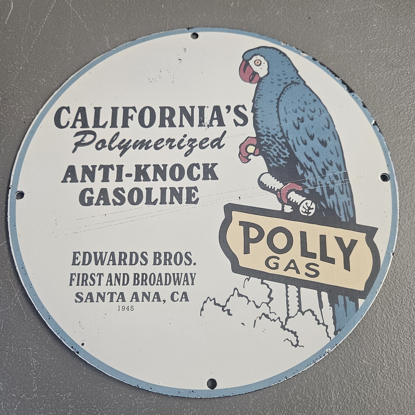 VINTAGE 1945 POLLY GAS 12\
