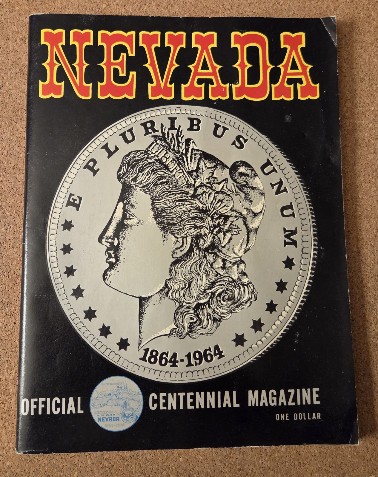 1964 Nevada Centennial Magazine Harrahs Centerfold Las Vegas Reno Tahoe History