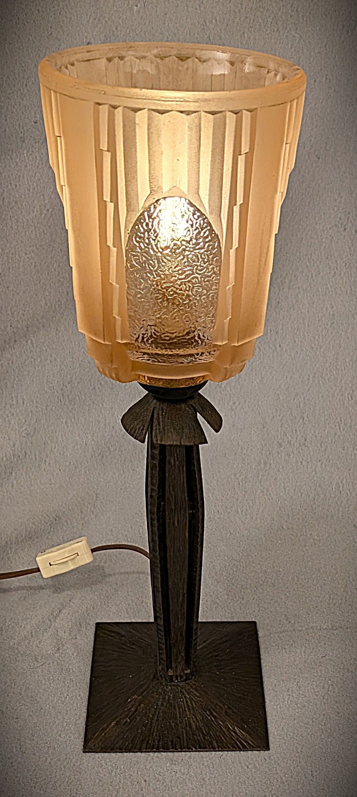 Petitot French Art Deco Table Lamp