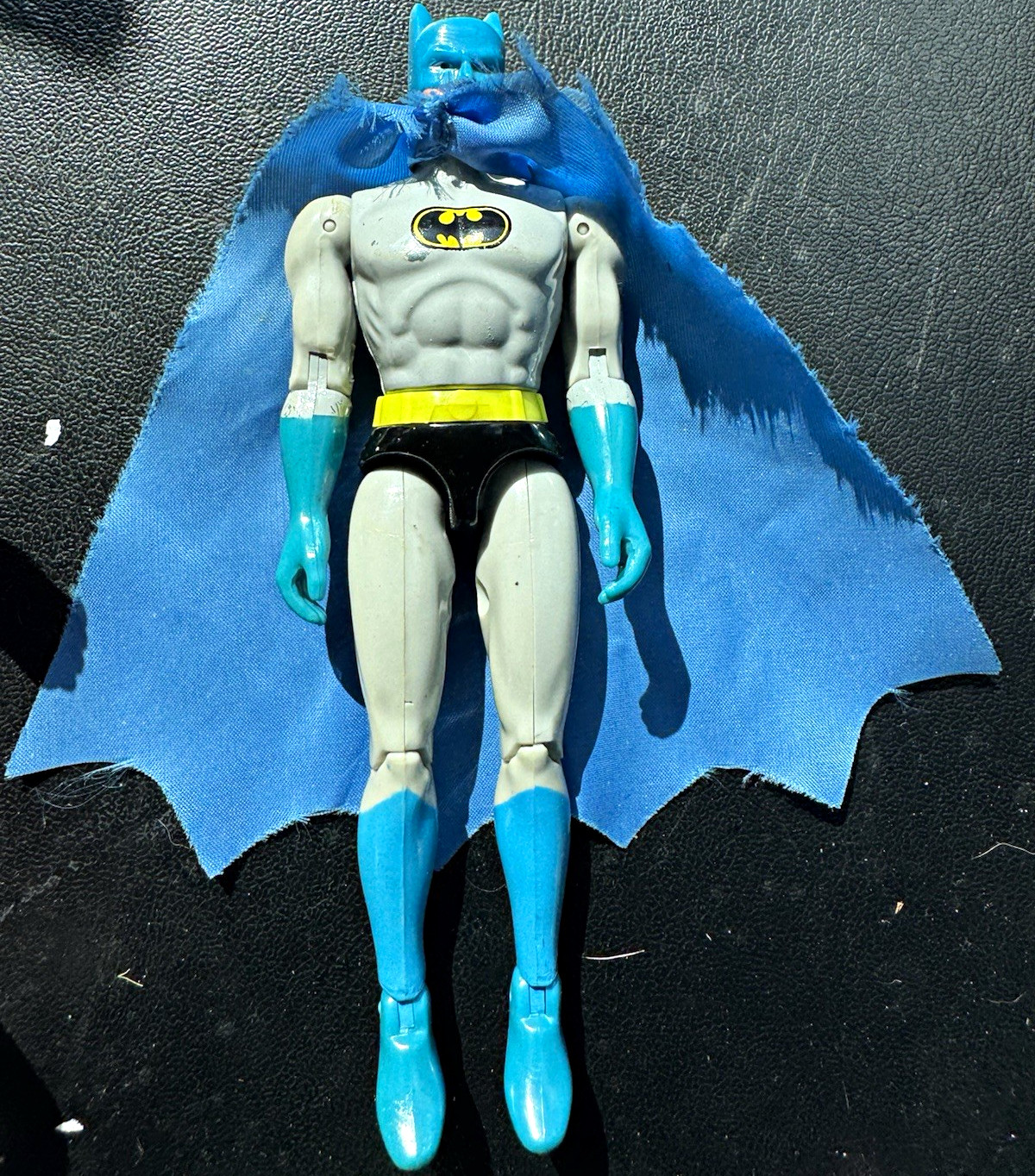 Rare Vintage 1970s Hong Kong Superhero Batman Figure Screw Back Torso 3.75 Inch