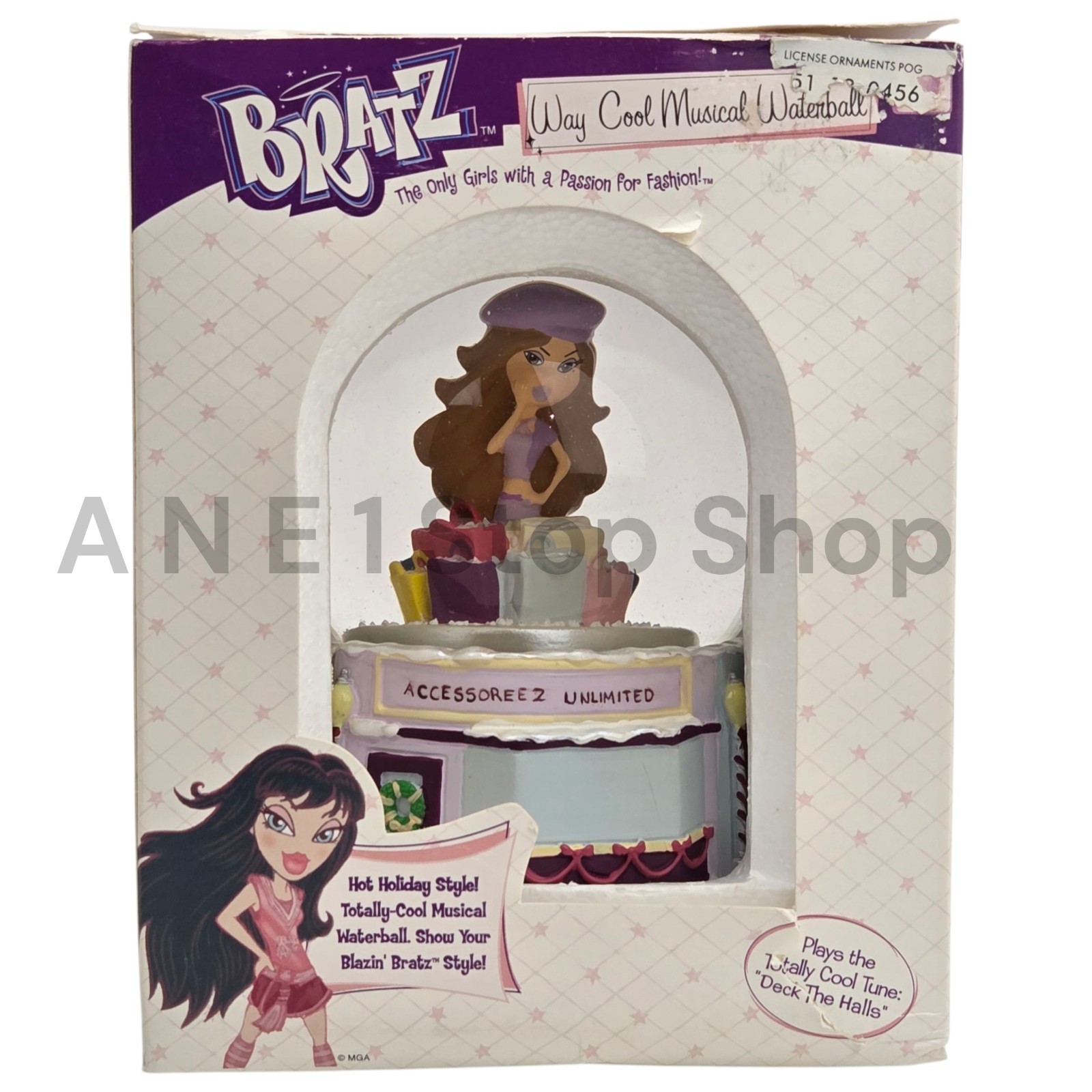 Bratz Way Cool Musical Waterball Snow Globe Plays \