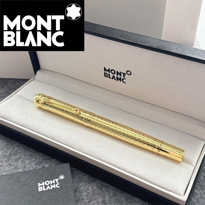 MB Gold Black Classique Luxury Rollerball Pen 164 New With Box OEM
