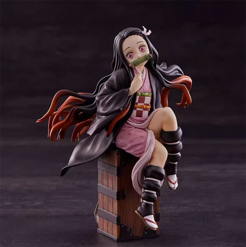 Anime Demon Slayer Kamado Nezuko Cosplay PVC 15cm Figure Statue Model Toy Gift