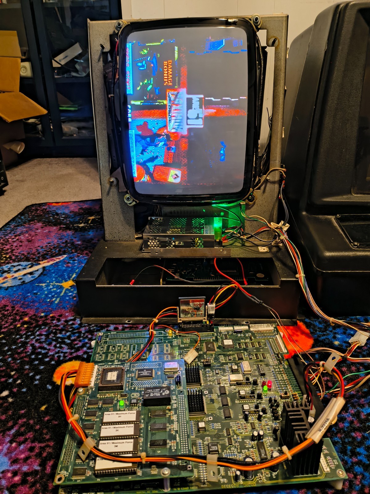 Atari Area 51 / Maximum Force Duo Jamma w/ CF PCB *Tested Working*