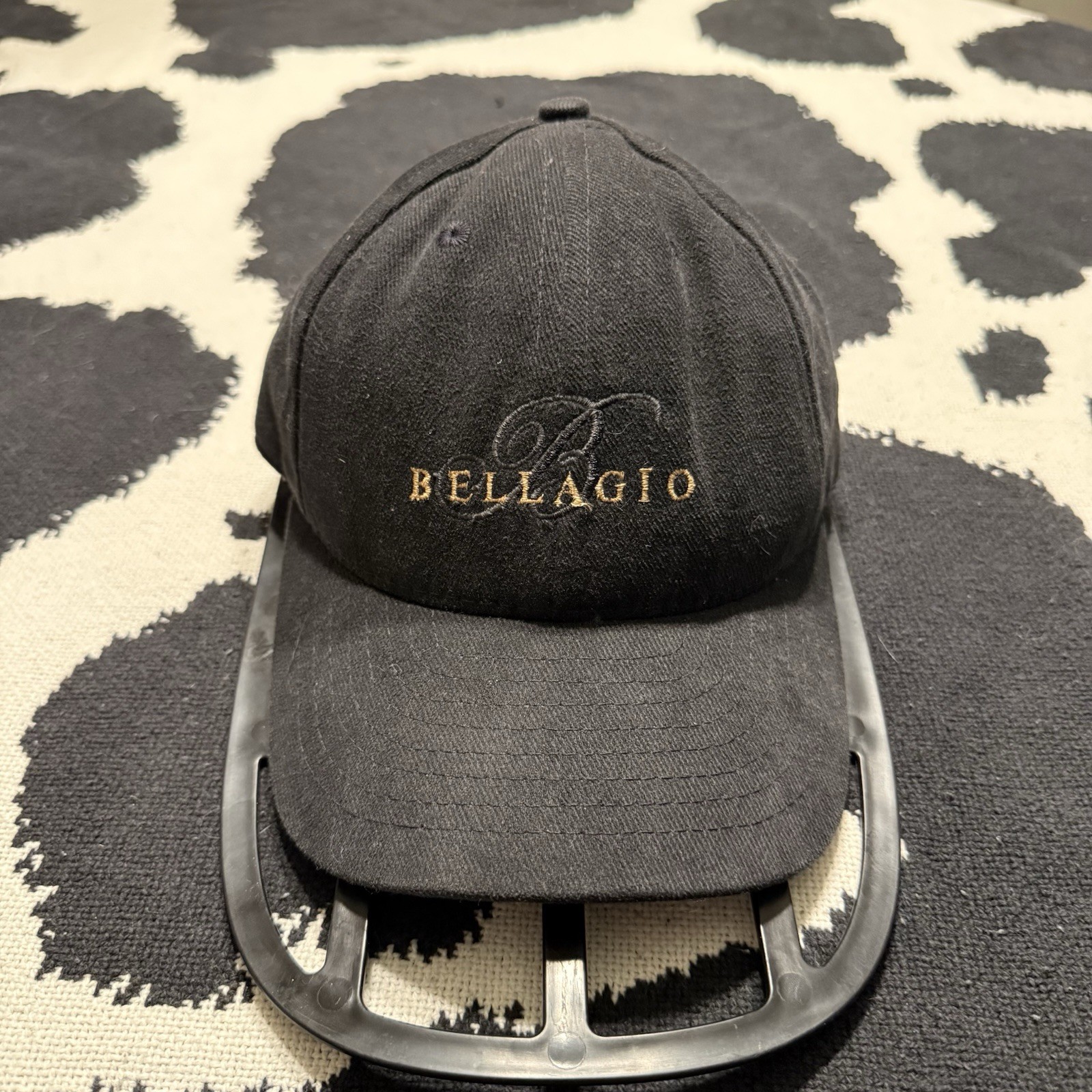 Vintage 90s RARE Bellagio Las Vegas Strip Hotel Casino Leather Strap Back OSFA