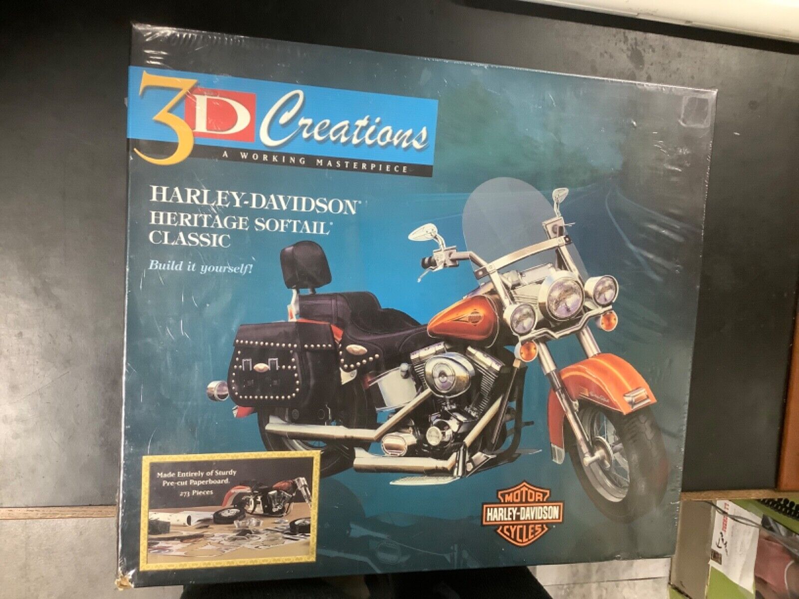 3d creations harley davidson heritage softail classic - sealed but preowned