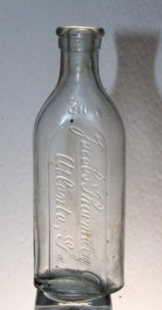 ATLANTA GA JACOBS PHARMACY CO MEDICINE BOTTLE 4 7/8\'\' ..