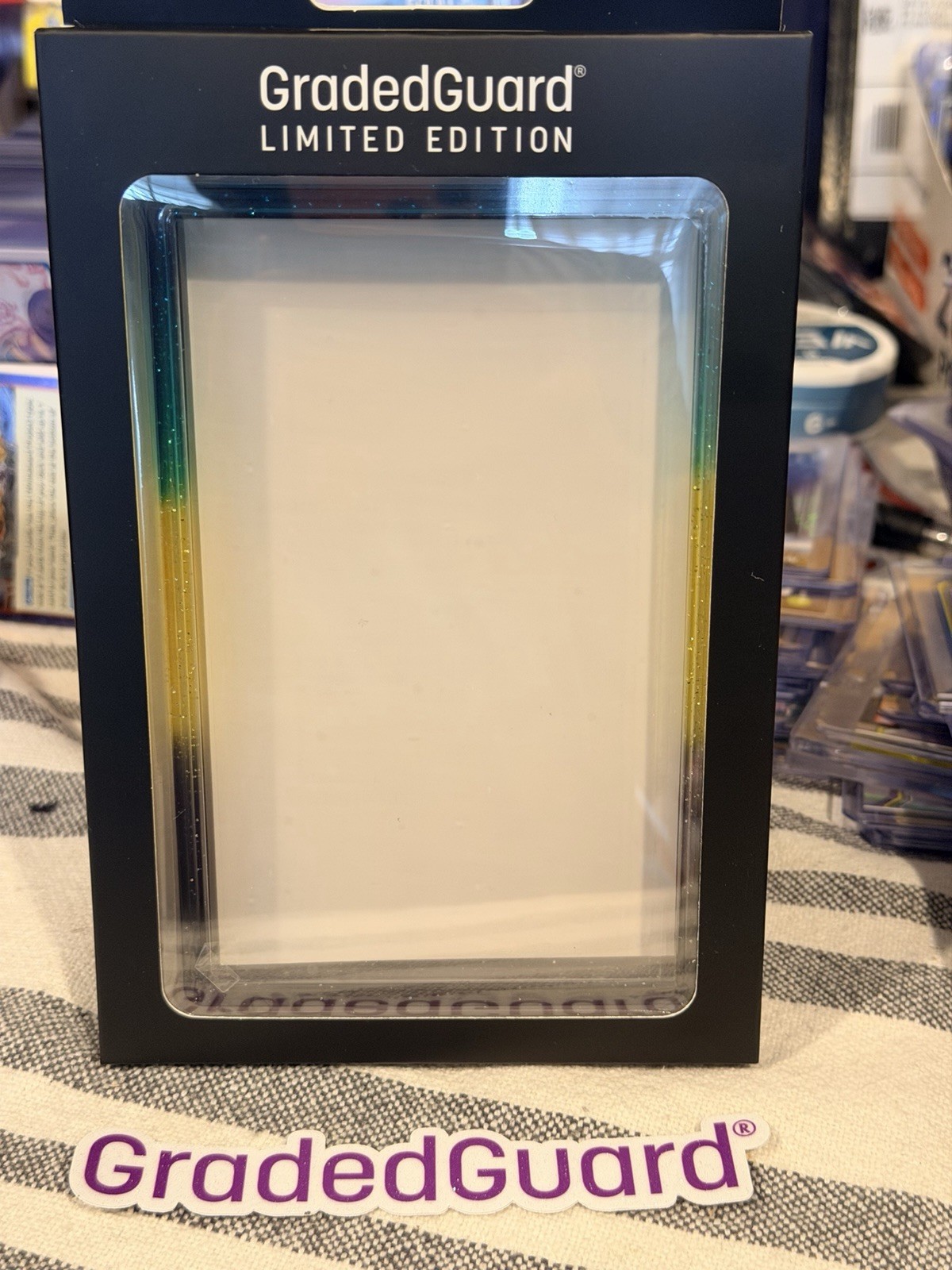 GradedGuard Vortex Limited Edition Green Black Yellow-BGS Graded Card Slab Guard