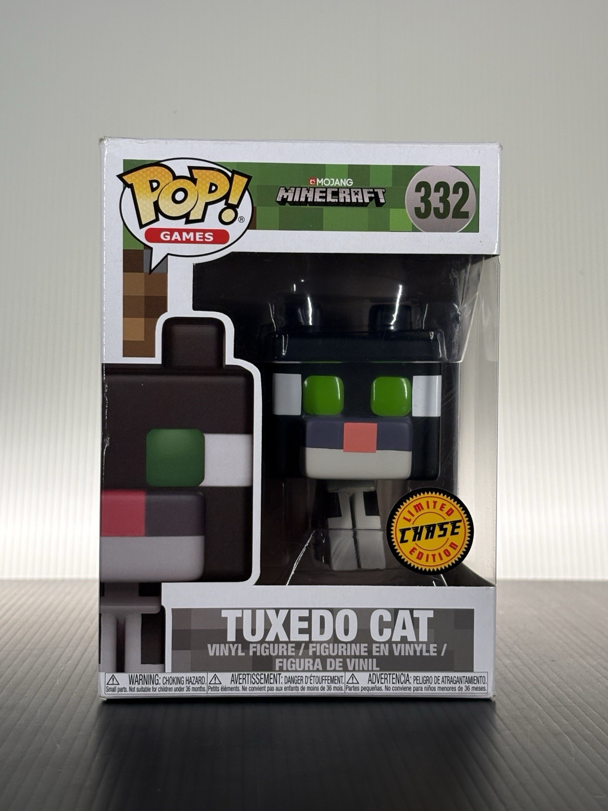Funko Pop Tuxedo Cat Chase #332 Minecraft Games Vinyl Figure w/ Protector Funko Pop Tuxedo Cat Chase #332 Minecraft Games Vinyl Figure w/ Protector