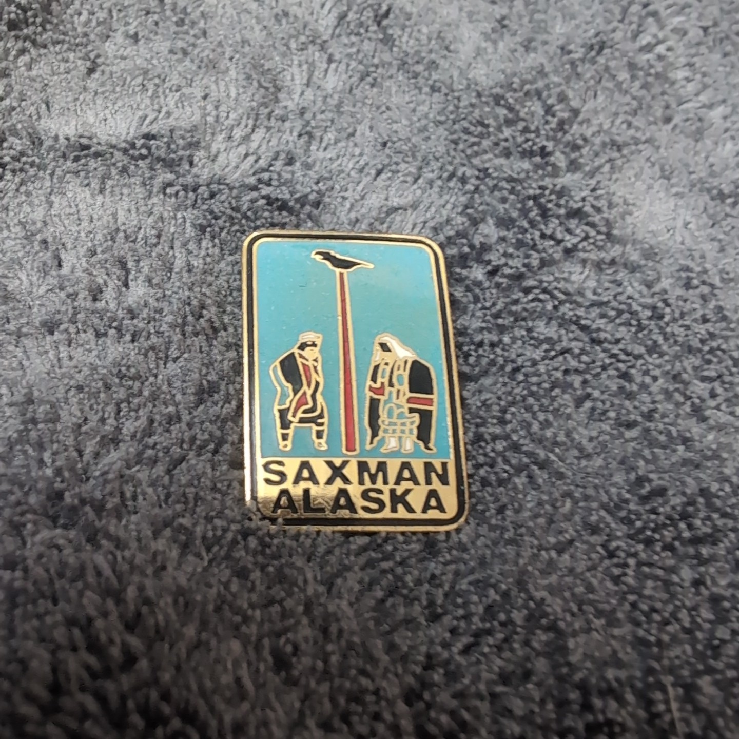 Vgt Saxman Alaska Collector Totem Pole Bird Pin Lapel Pin Tie Tack Hat Pin