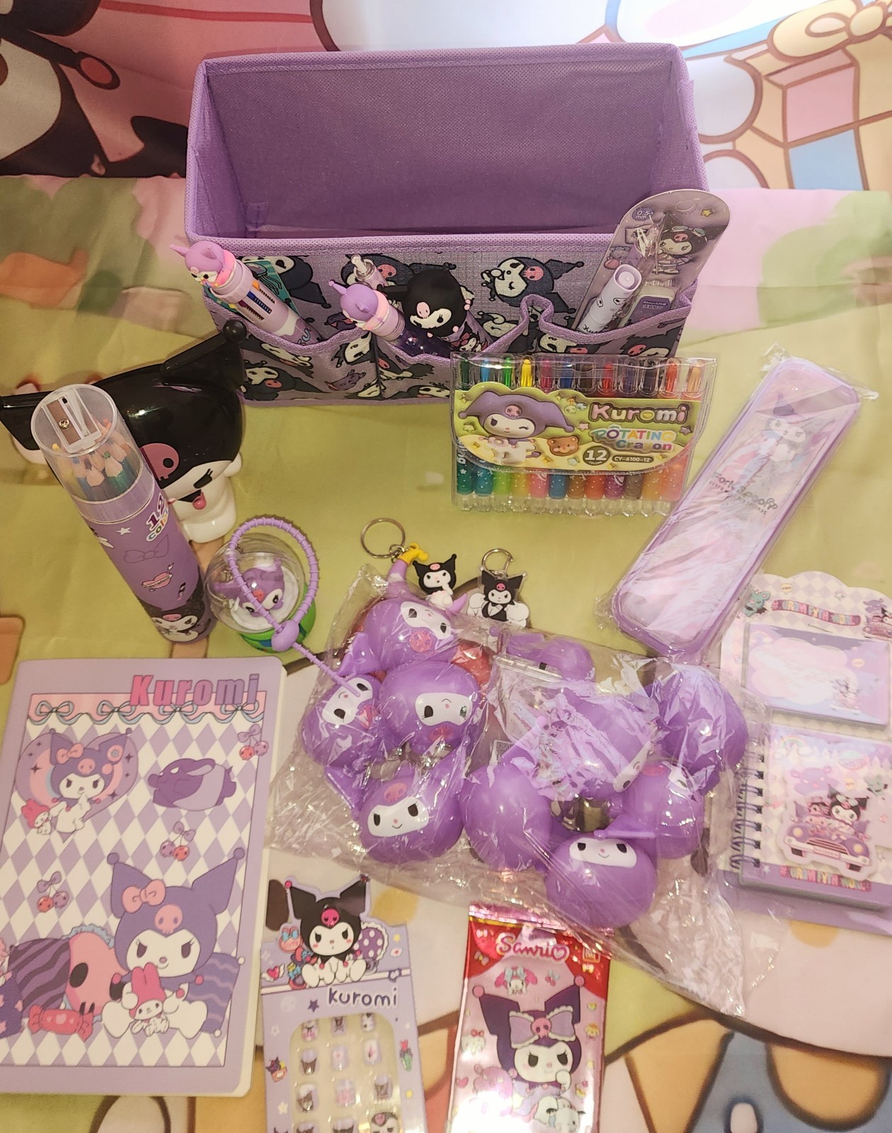 Sanrio Kuromi Storage Box Bundle Cute Storage Box Kawaii Gift New Lights Gift Sanrio Kuromi Storage Box Bundle Cute Storage Box Kawaii Gift New Lights Gift