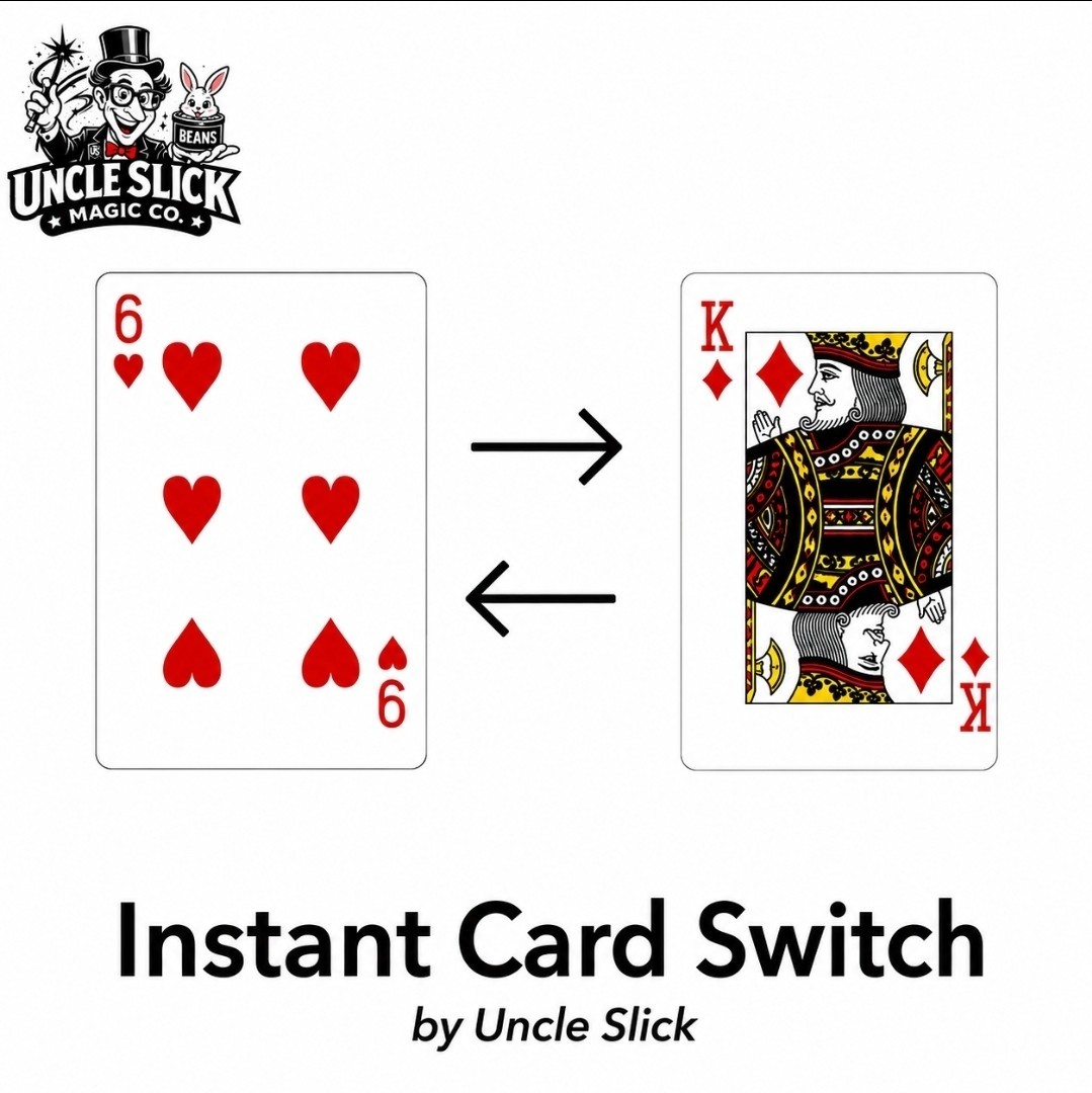 Card Trick - Instant Switch - Self Working Visual Magic - Easy to do Magic Trick