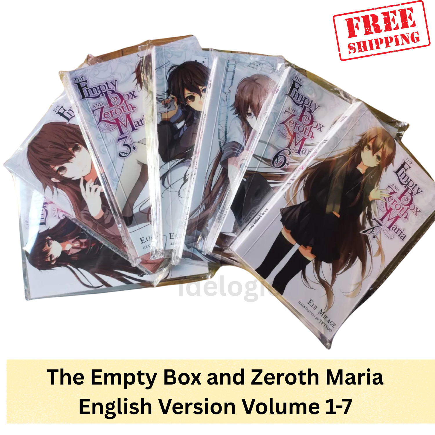 The Empty Box and Zeroth Maria Light Novel English Version  Volume 1-7 Full Set