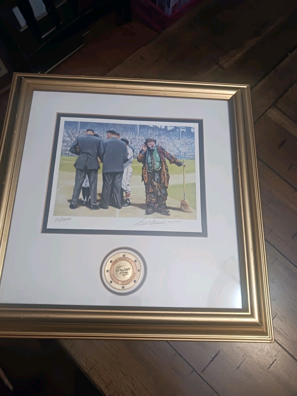 1988 Stanton Arts Autographed Print See Pics And Descriptions Emmett Kelly