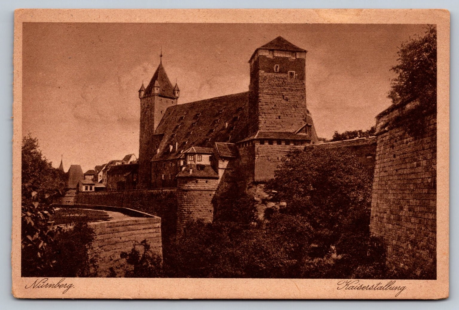 Nürnberg Kaiserstallung Imperial Stables Castle 1958 Real Photo Postcard