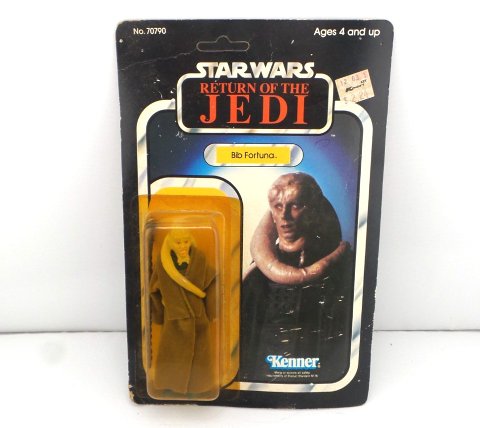 Vintage Kenner Star Wars ROTJ BIB FORTUNA 1983 -UNPUNCHED Vintage Kenner Star Wars ROTJ BIB FORTUNA 1983 -UNPUNCHED