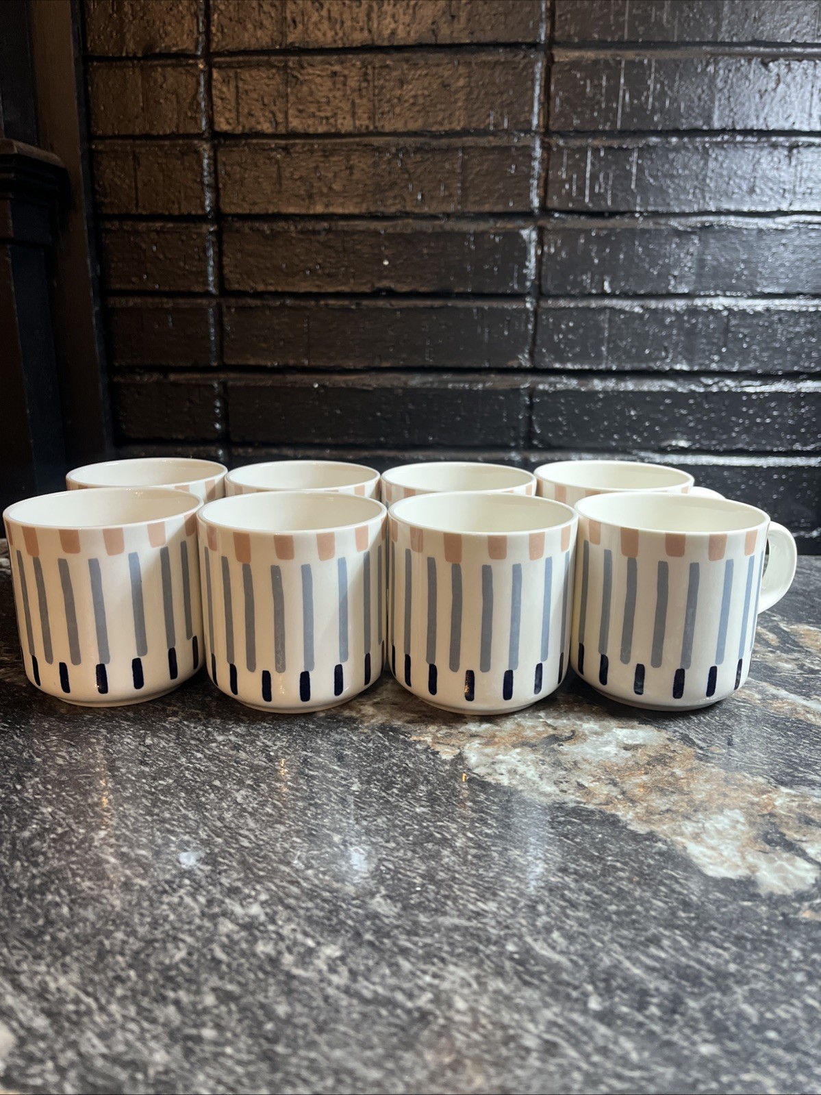 8 Cups Porcelain Kate Spade Lenox Brook Lane New York Mugs Excellent Blue White 8 Cups Porcelain Kate Spade Lenox Brook Lane New York Mugs Excellent Blue White