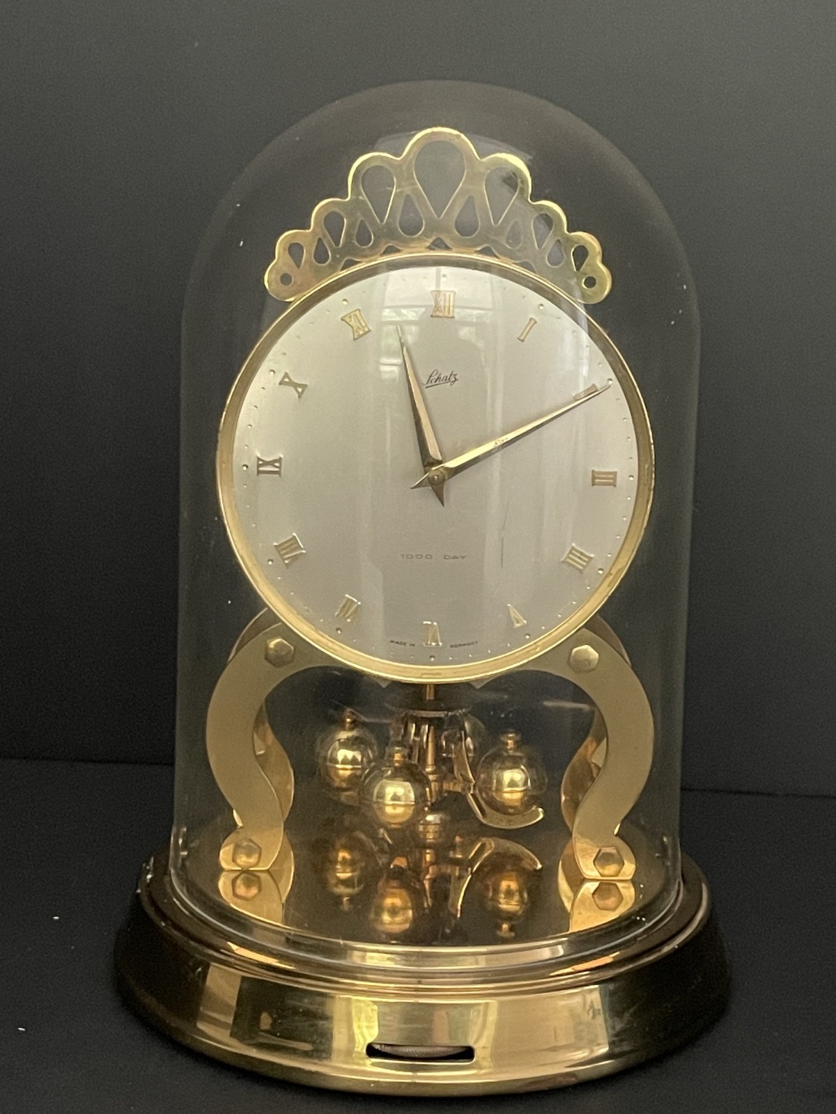 Vintage Schatz 1000 Day Anniversary Clock 8-57 Germany Parts Repair