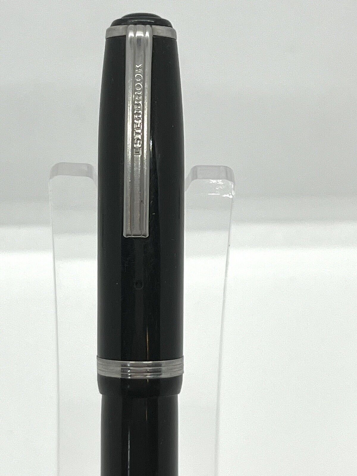 Vintage Esterbrook J Fountain Pen, Black, Double Jewel, 1550 Nib