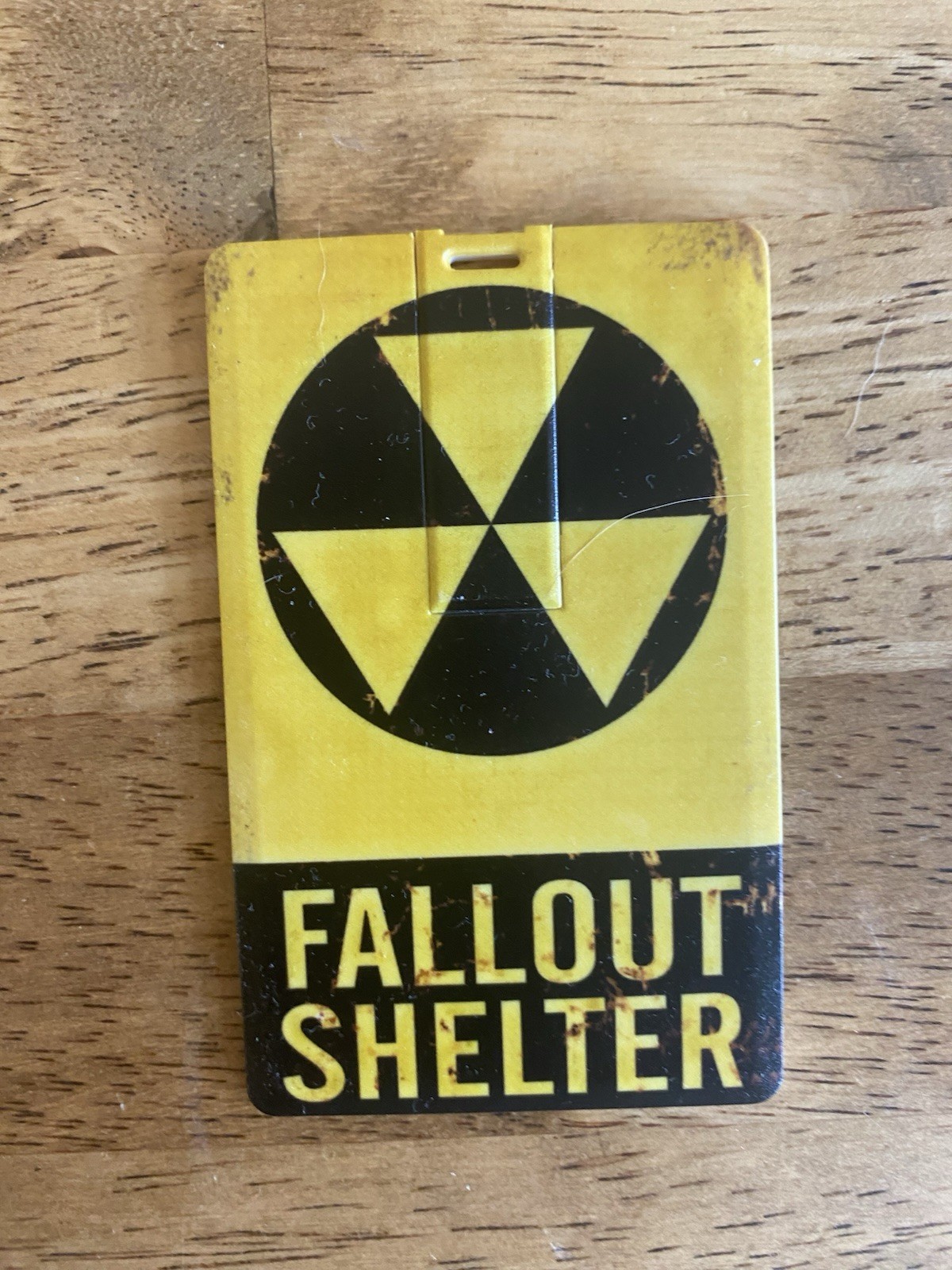 Rare Signed Hugh Howey Fallout Shelter USB Card - 2015 Pot Luck Event