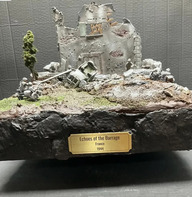 Echoes of the Barrage - France, 1944 - 28mm scale diorama