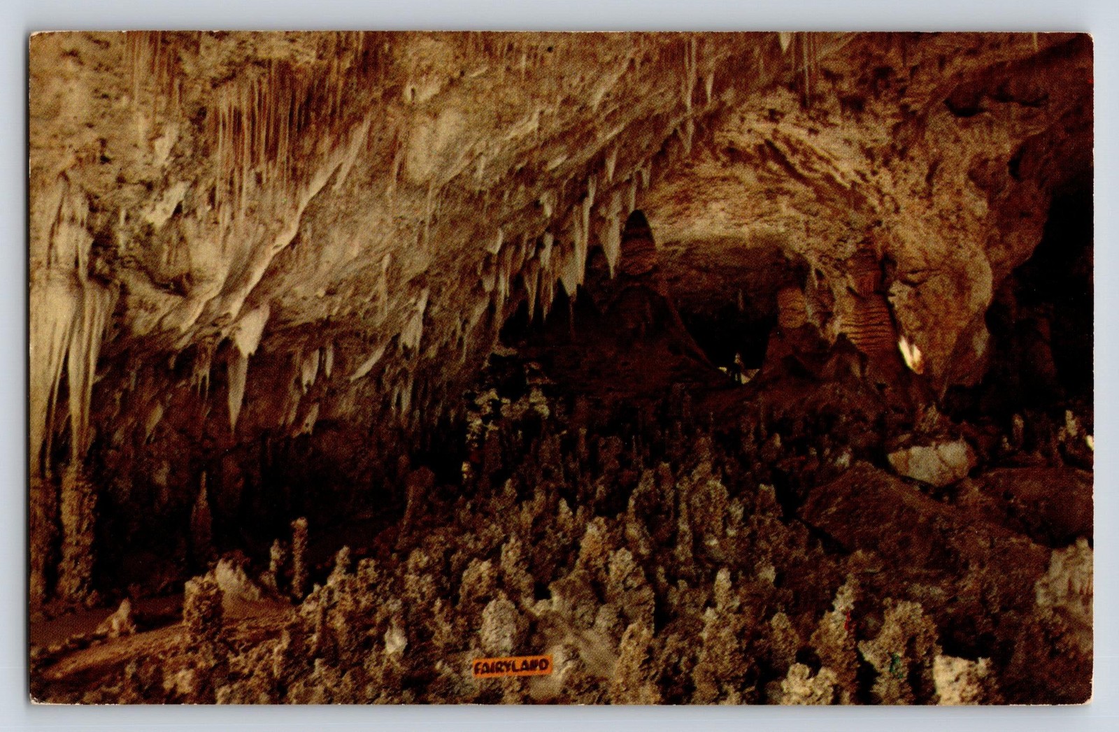 Vintage Fairyland Carlsbad Caverns NM Photochrome Postcard Unposted 5.5x3.5 USA