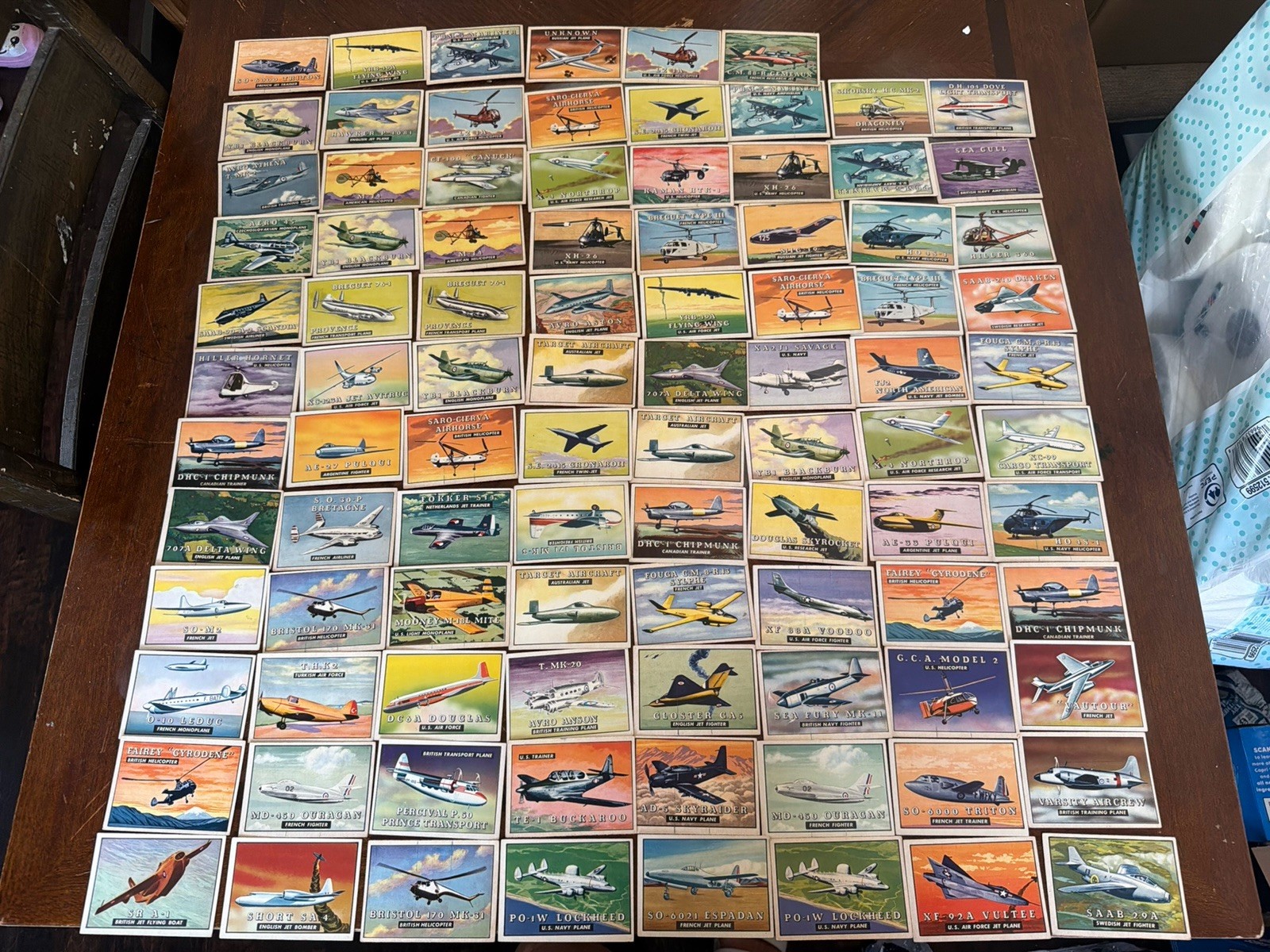 1952 Topps Wings Trading Cards 108  Cards Set