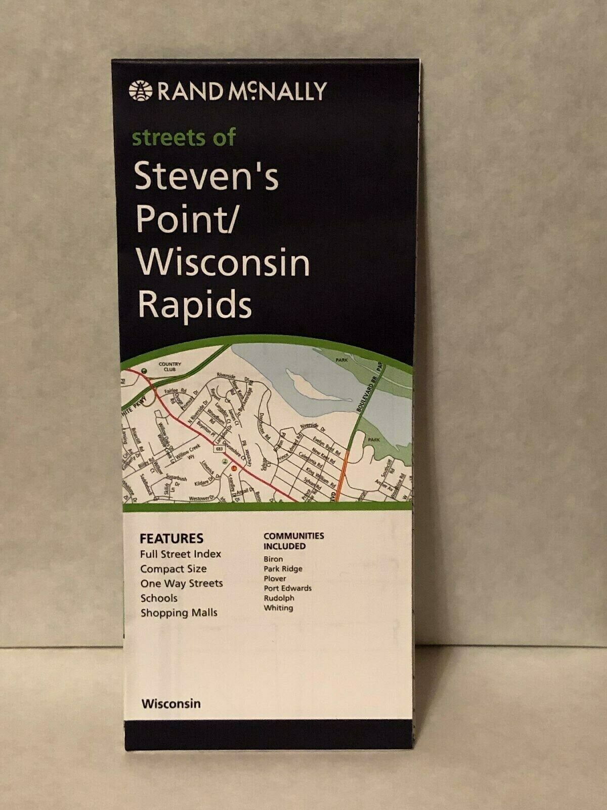 Rand McNally Wisconsin Streets of Steven’s Point/Wisconsin Rapids Map