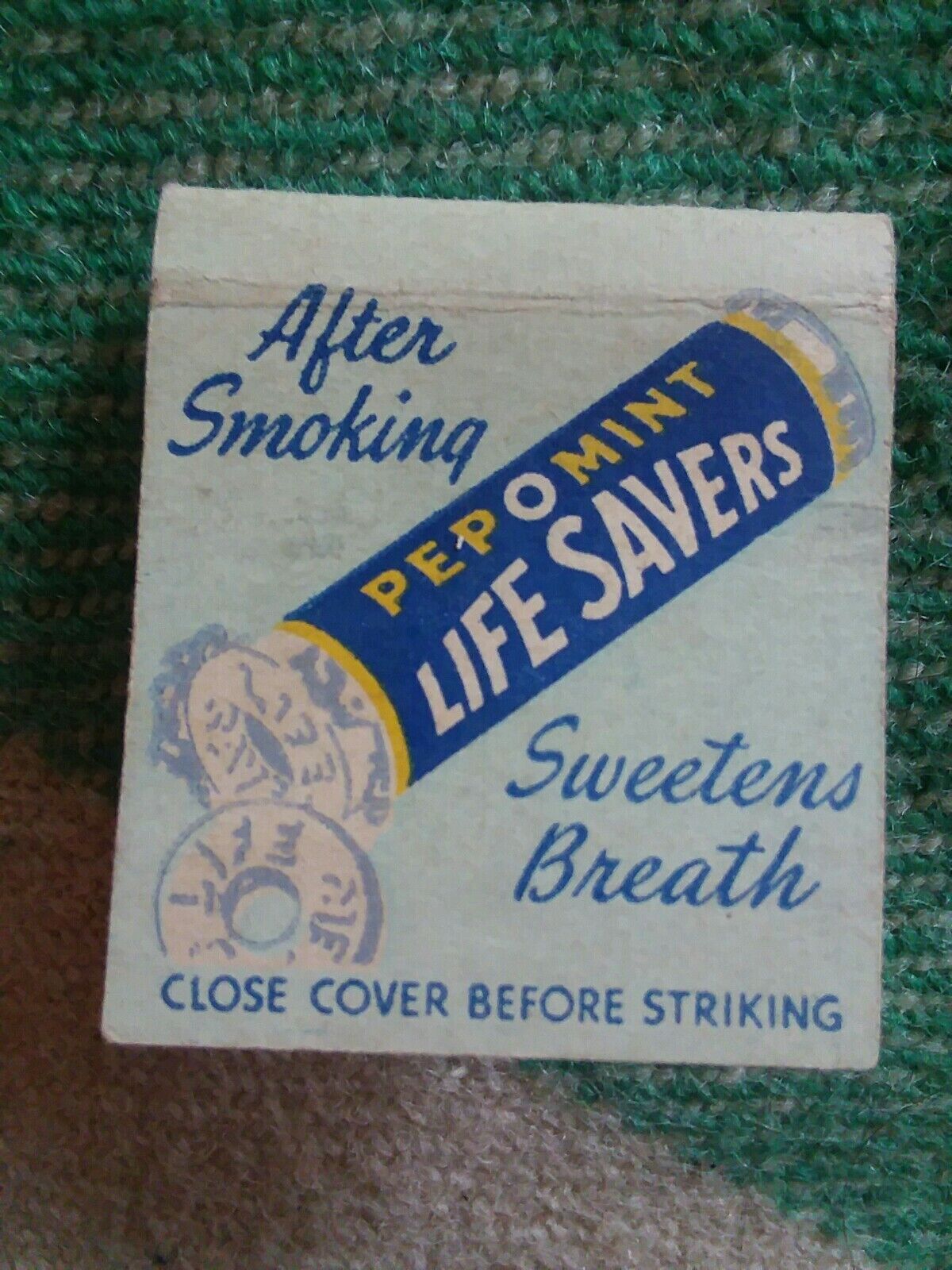 Matchbook Cover - Life Savers Candy 1940s