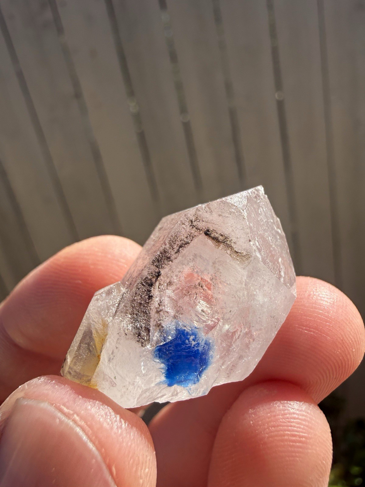 RARE Quartz with Papagoite Inclusions