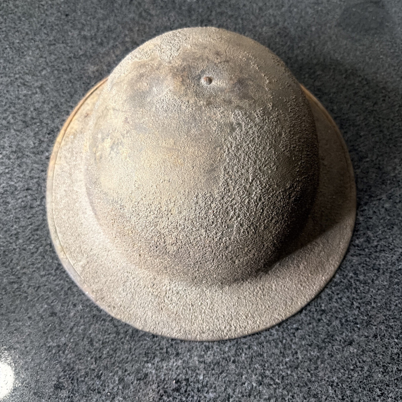 Vintage WWI Brodie Doughboy Helmet Good Condition Liner No Strap Original