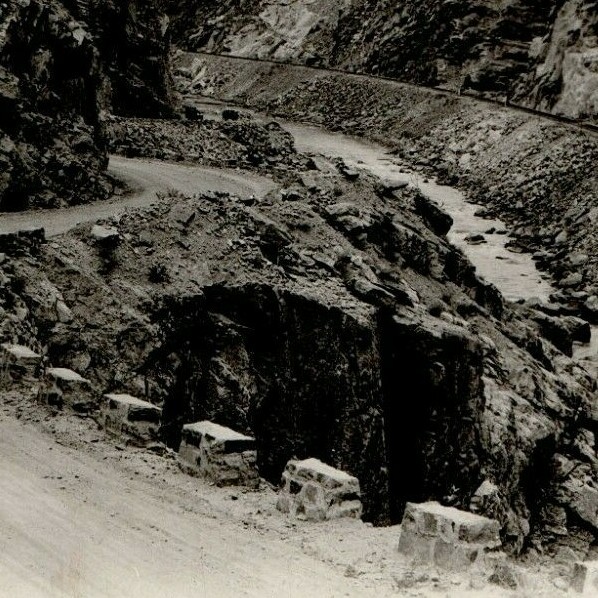 1943 Wind River Canyon Wyoming F. J. Hiscock RPPC Real Photo Post Card 1943 Wind River Canyon Wyoming F. J. Hiscock RPPC Real Photo Post Card