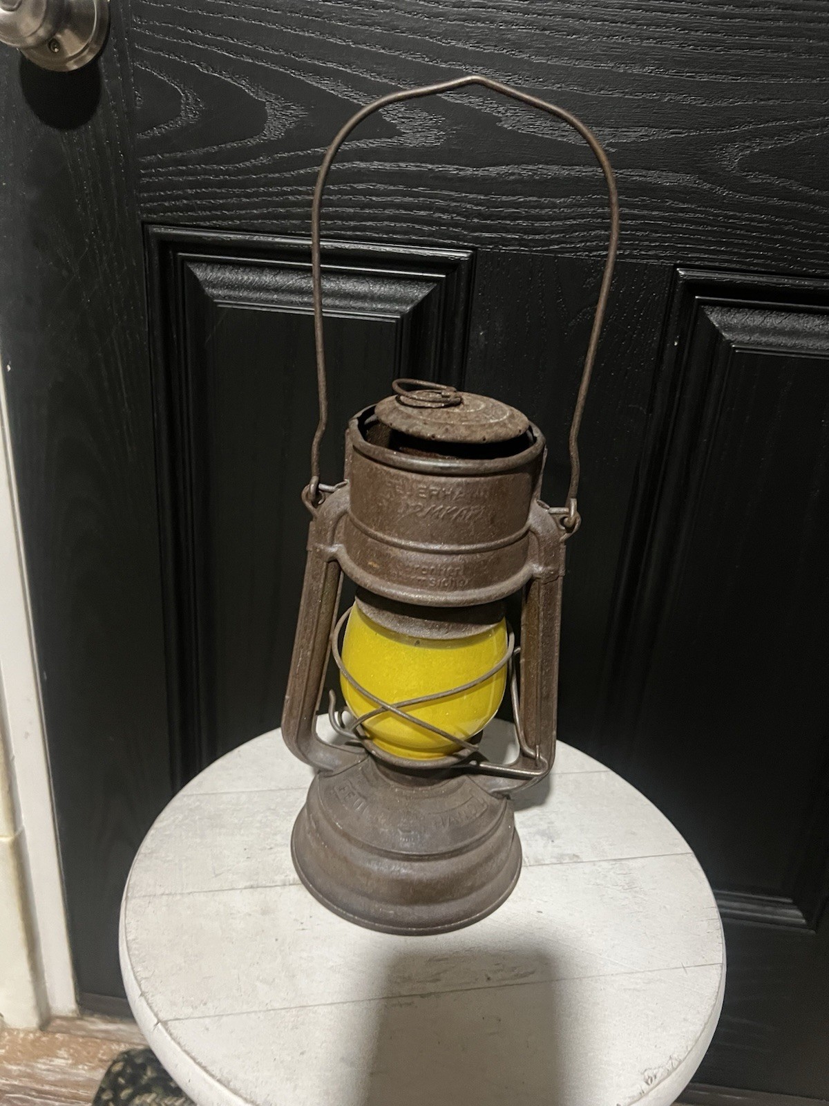Vintage Nier Feuerhand 276 Baby Special Hurricane Lantern Germany Oil Lamp