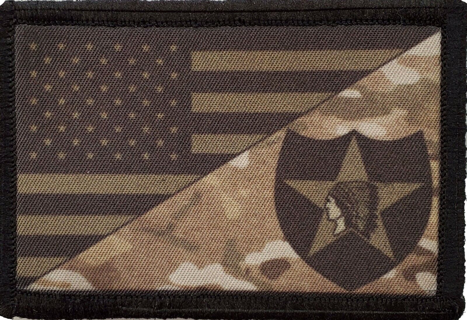 Subdued Multicam 2nd Infantry Division USA Flag Morale Patch Tactical Army 