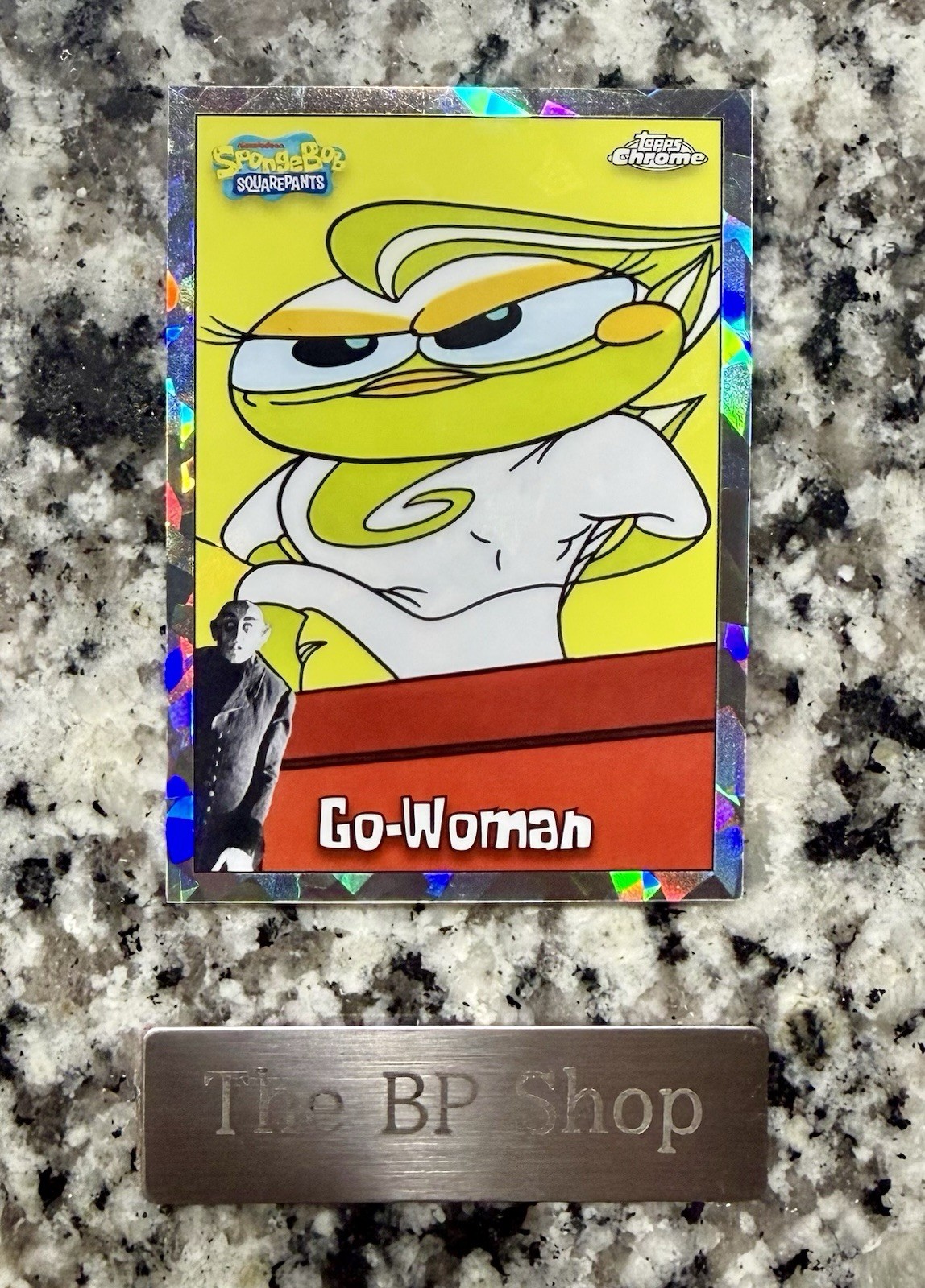 2025 Topps Chrome SpongeBob Go-Woman #141 Night Shift Nosferatu /25