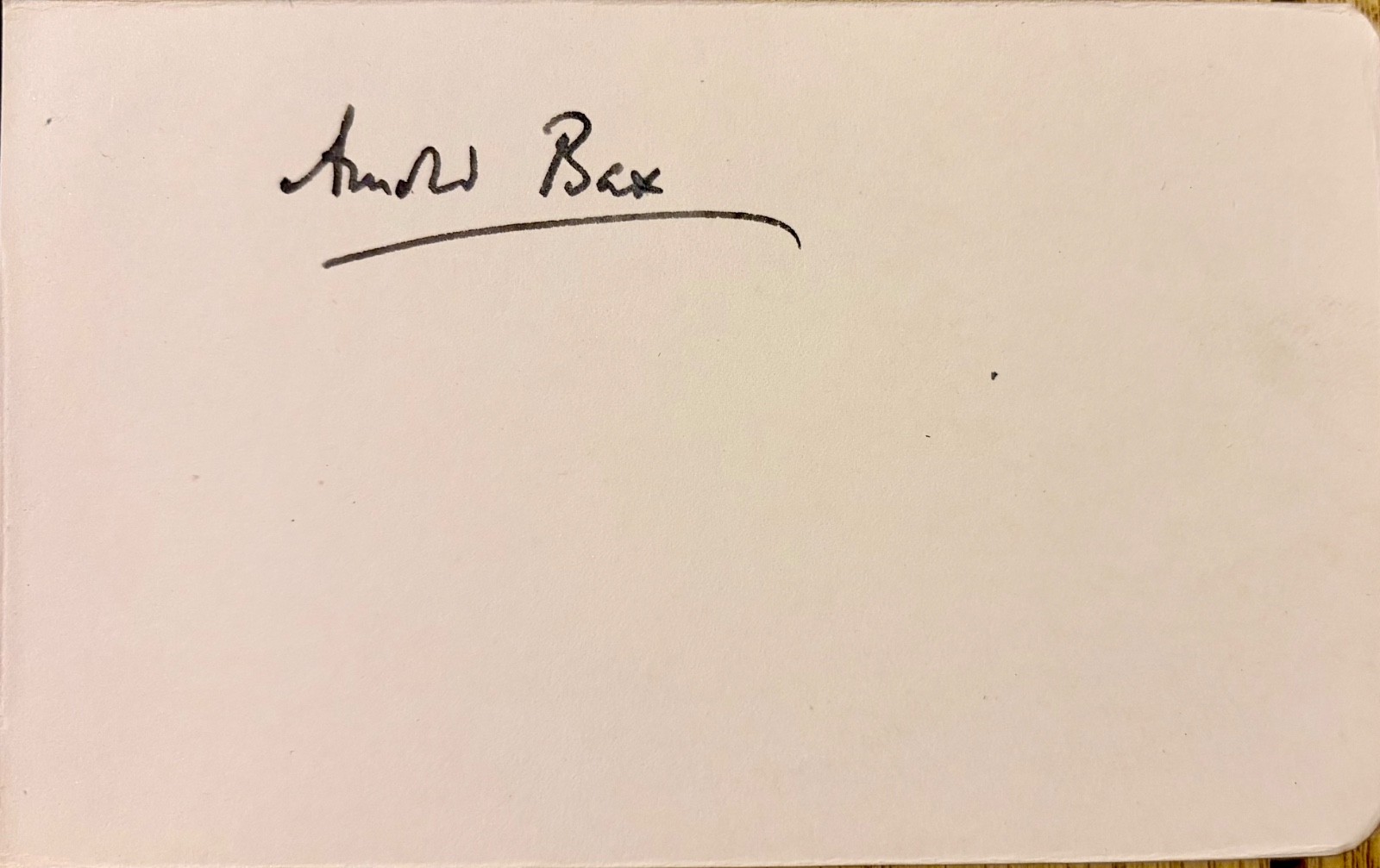 SIR ARNOLD EDWARD BAX 1883-1953 COMPOSER & POET CLEAR AUTOGRAPH