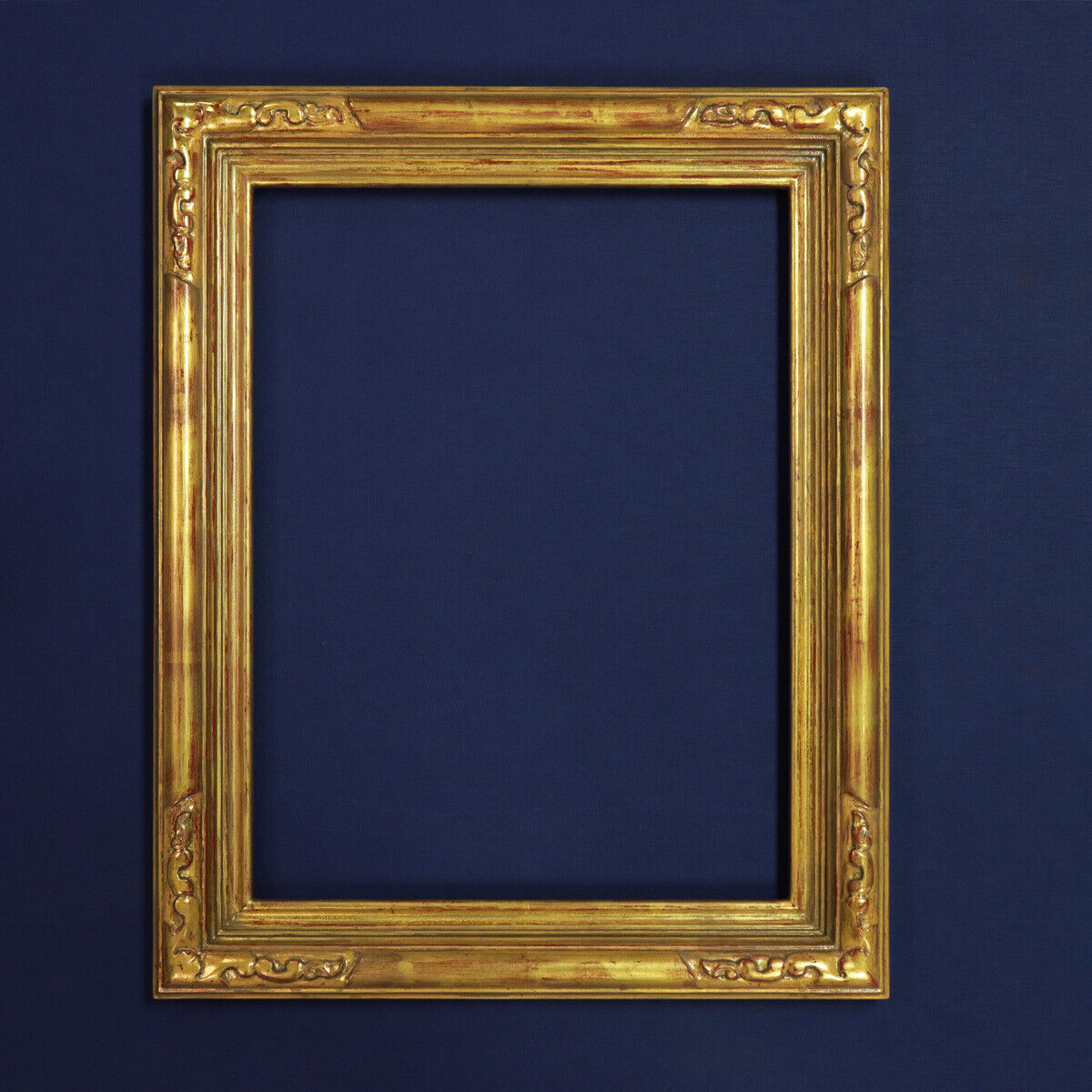 Hand Carved Plien Air Custom Picture Frame Gilded in 22k Gold Leaf Made In USA