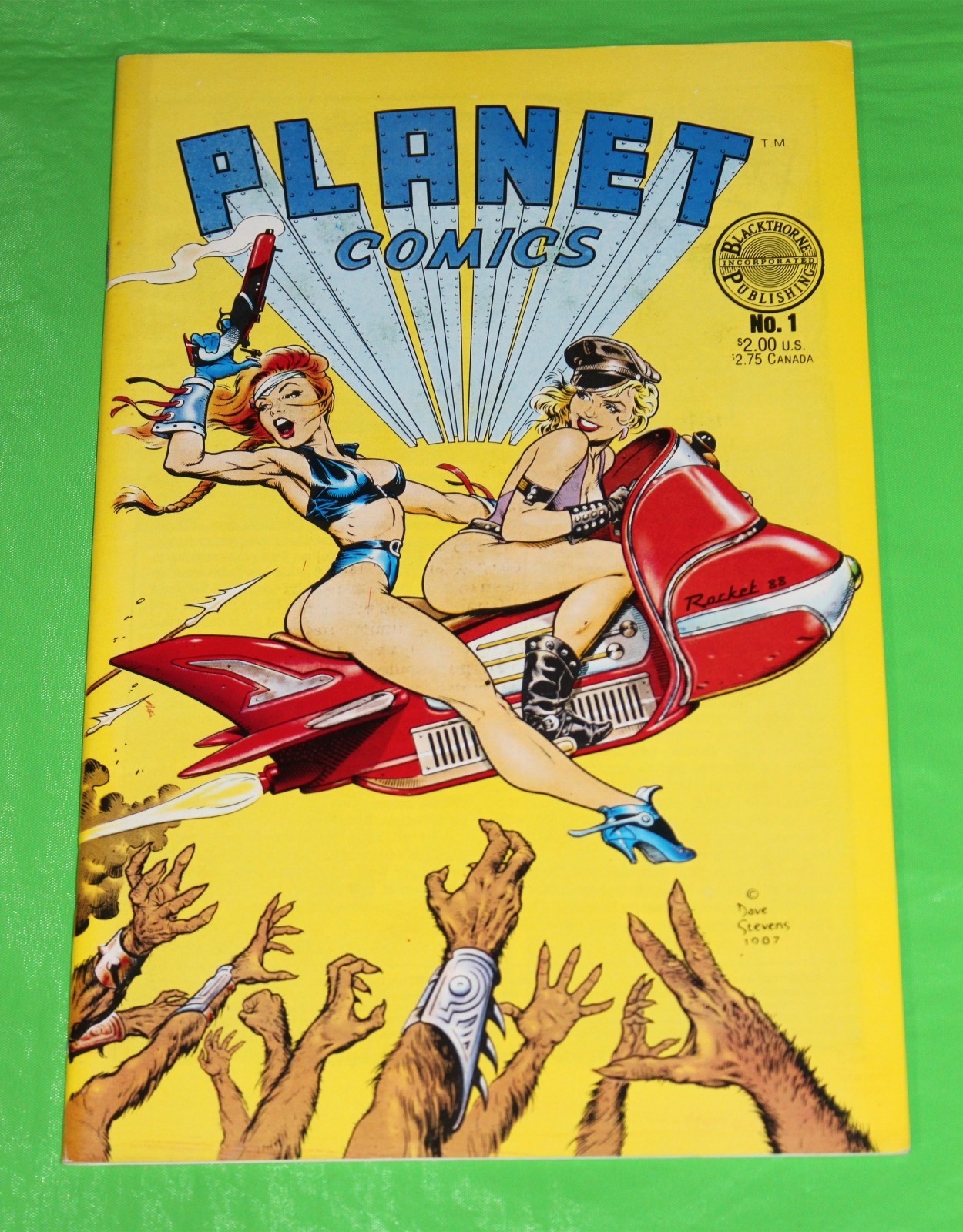 Planet Comics 1 - DAVE STEVENS Cover Blackthorne Publishing 1988