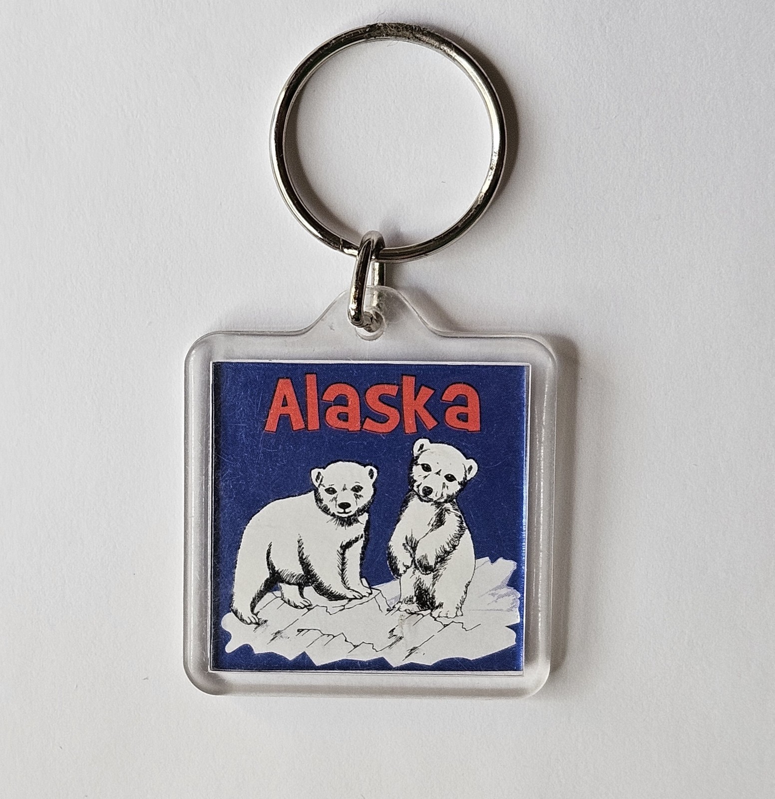 Vintage Alaska Bear Keychain Alaskan Souvenir Wildlife Blue Snow Cute Nostalgia Vintage Alaska Bear Keychain Alaskan Souvenir Wildlife Blue Snow Cute Nostalgia