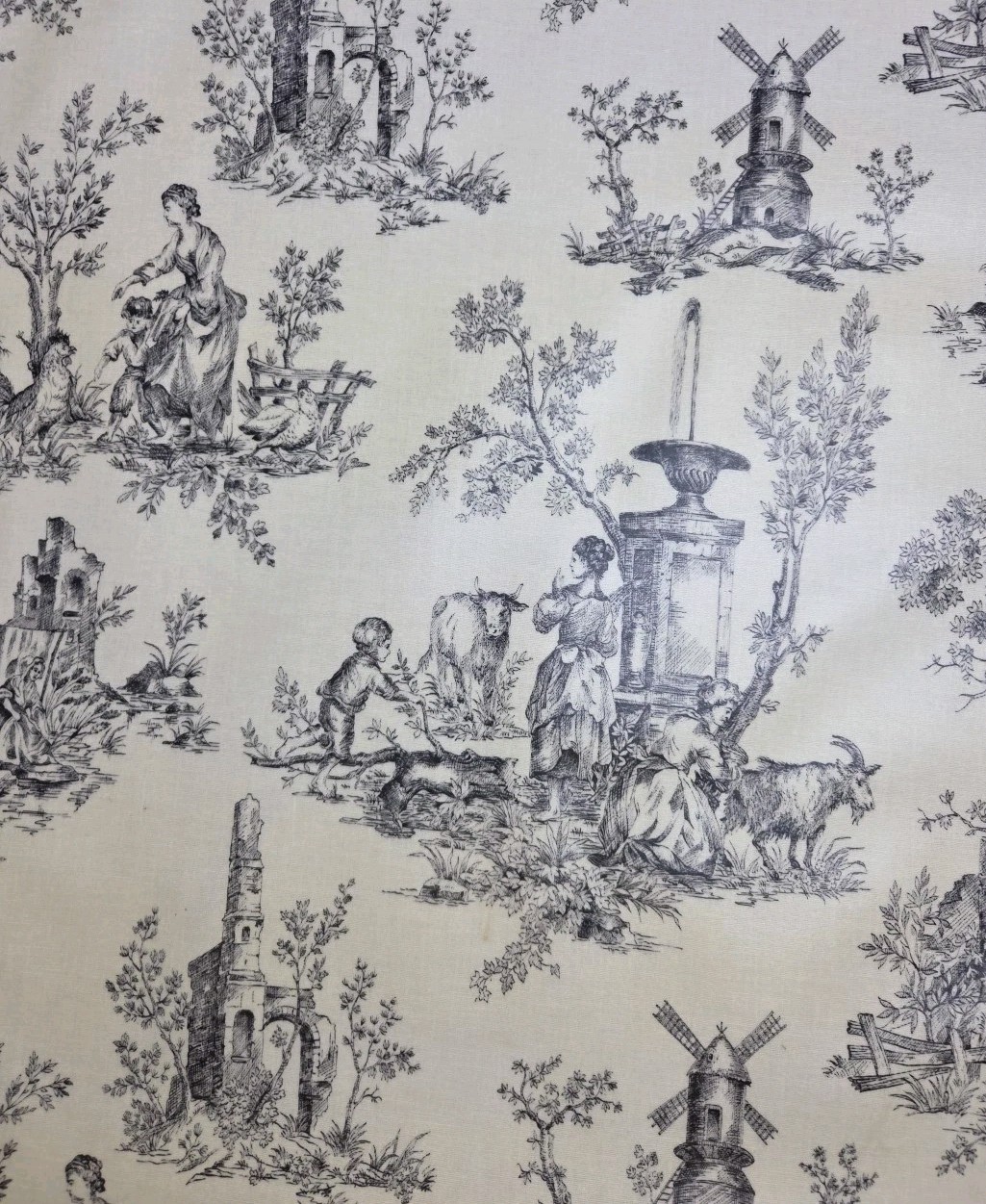 Vtg Romanex Boussac Toile \