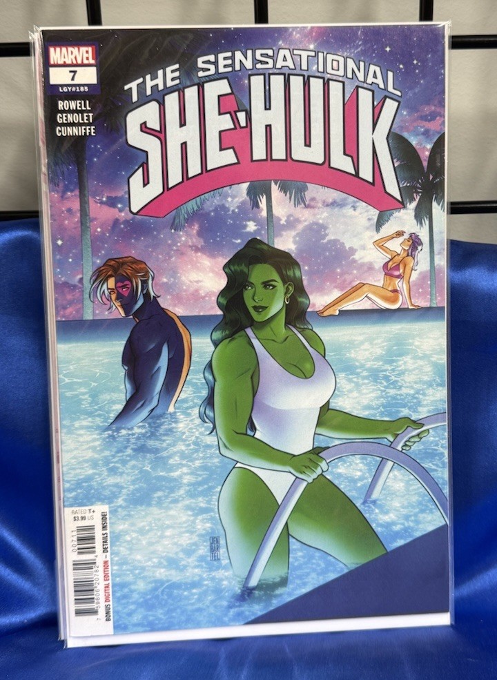 The Sensational She-Hulk #7 (2024) Main Cover. Marvel. We Combine. We Pack Well.