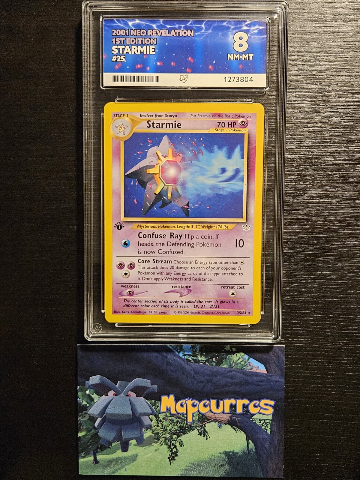 ⭐Ace 8 Starmie  1st Edition 25/64⭐Neo Revelation Regular Rare Pokémon TCG
