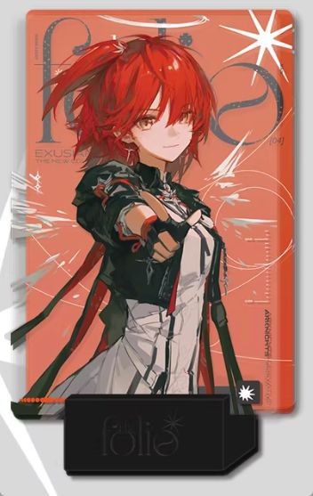 Arknights Exia Acrylic Stand Black Rabbit 10cm New [Age 13+]