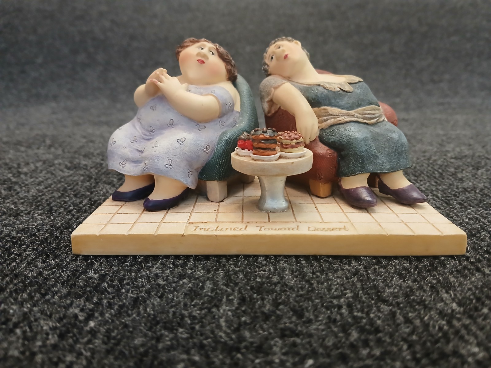 Vintage Erika Oller Figurine - Inclined Towards Dessert - Real People Collection